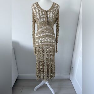 Elegant Crochet Maxi Dress